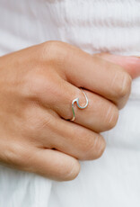 PURA VIDA Wave Ring in Silver