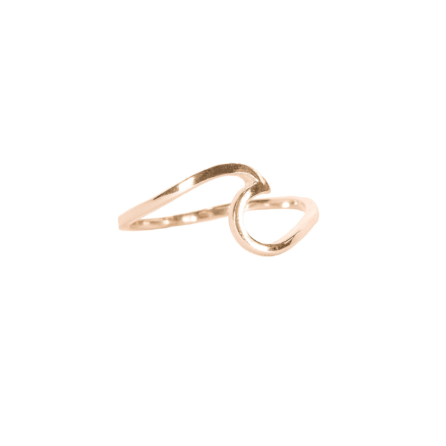 Wave Ring in Rose Gold