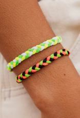 PURA VIDA Multi Braided Bracelet in Lemon Lime