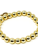 POWERBEADS BY JEN 8mm Gold Hematite Stackable Bracelet