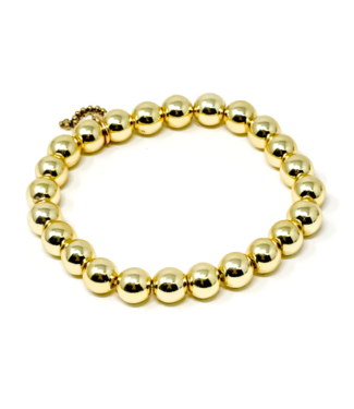 POWERBEADS BY JEN 8mm Gold Hematite Stackable Bracelet