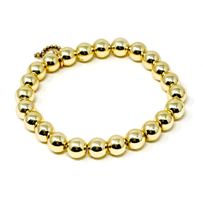 POWERBEADS BY JEN Twisted Chain Toggle Bracelet featuring Jen's Gold M –  Glynis' Closet