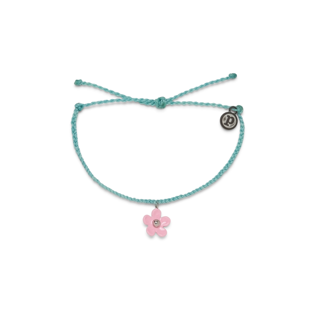 Pastel Vintage Heart Charm Bracelet Seafoam