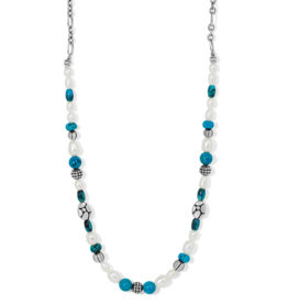 BRIGHTON Pebble Turquoise And Pearl Necklace