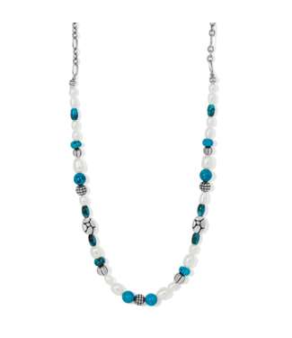 BRIGHTON Pebble Turquoise And Pearl Necklace