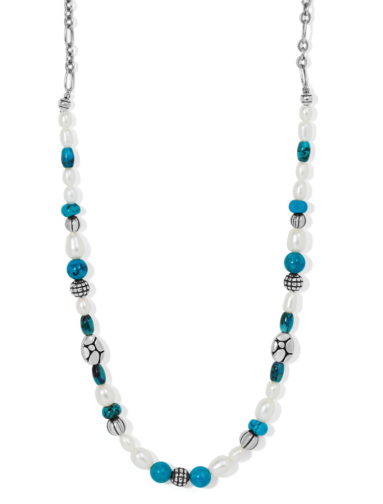 BRIGHTON Pebble Turquoise And Pearl Necklace