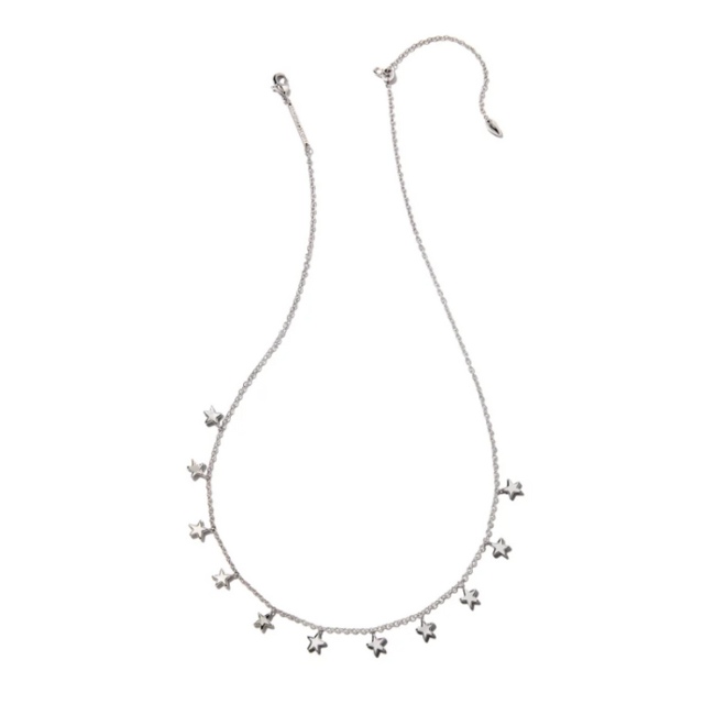 Sloane Star Strand Necklace in Silver