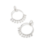 Sloane Star Convertible Open Frame Earrings in Silver