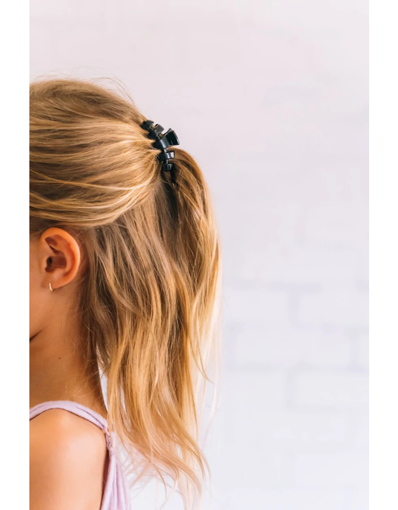 TELETIES Classic Jet Black Tiny Hair Clip