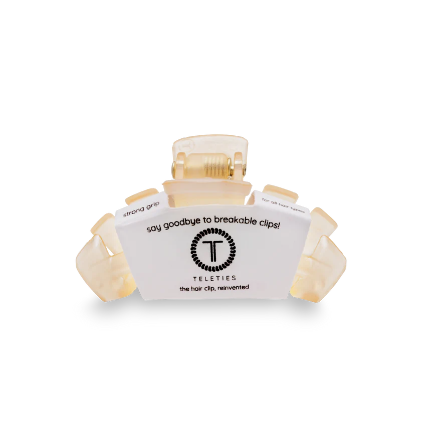 TELETIES Classic Almond Beige Tiny Hair Clip