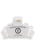 TELETIES Classic Coconut White Tiny Hair Clip TELETIES Classic Coconut White Tiny Hair Clip