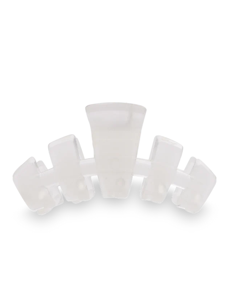 TELETIES Classic Coconut White Tiny Hair Clip