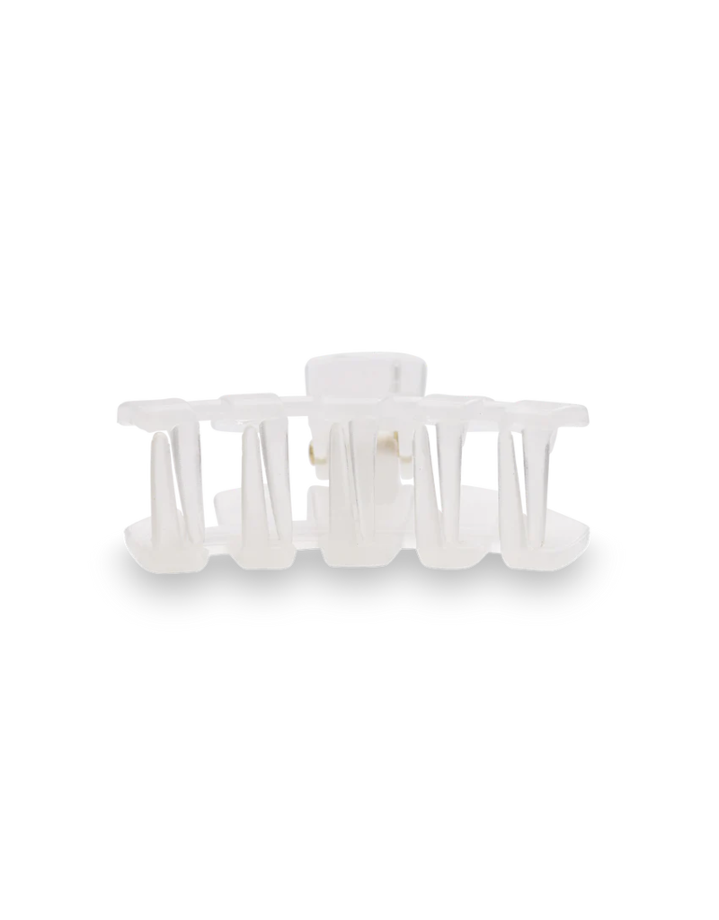 TELETIES Classic Coconut White Tiny Hair Clip