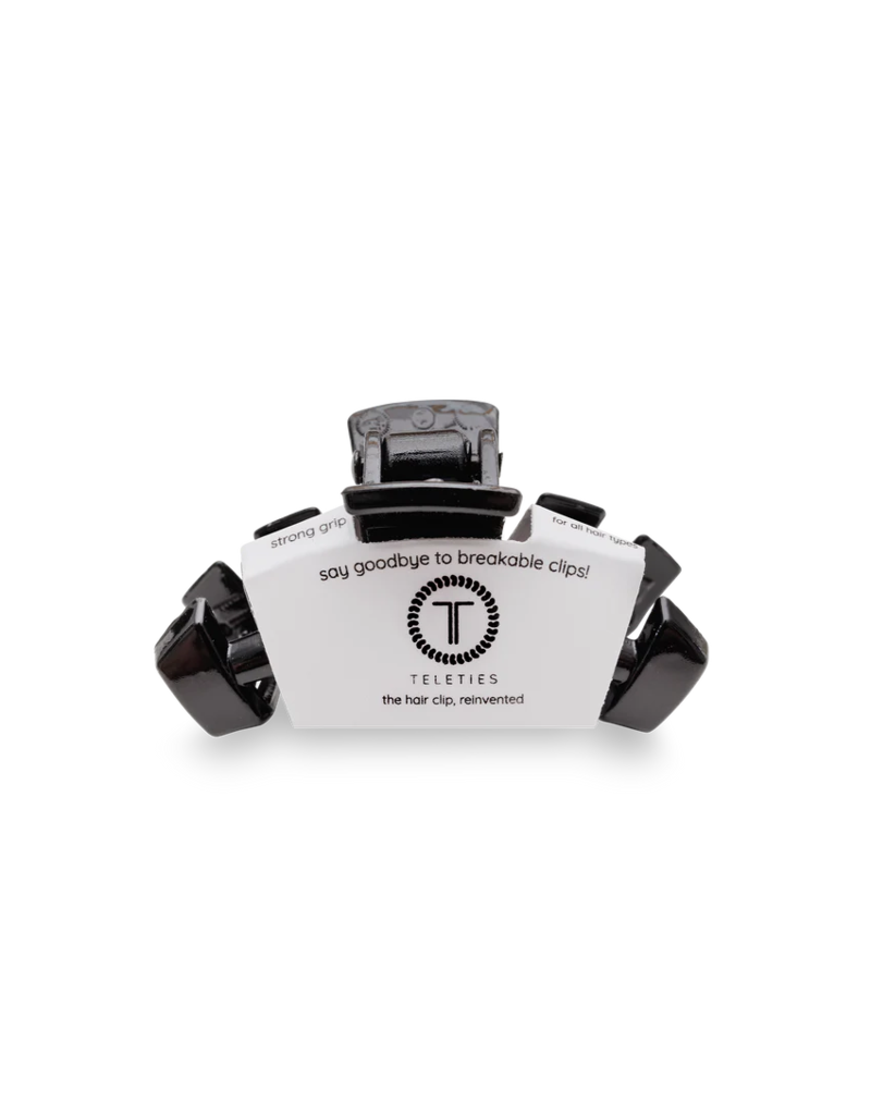 TELETIES Classic Jet Black Tiny Hair Clip