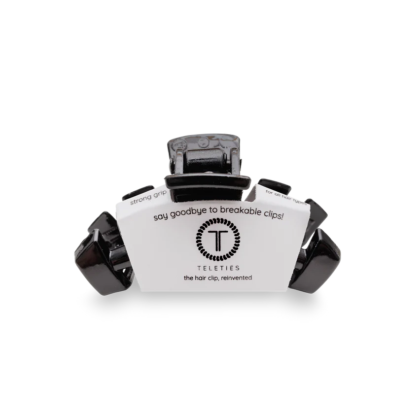 TELETIES Classic Jet Black Tiny Hair Clip