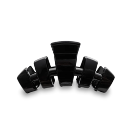 TELETIES Medium Classic Claw Hair Clip in Jet Black