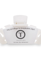 TELETIES Classic Coconut White Large Hair Clip