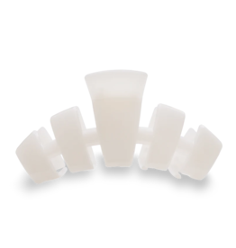 TELETIES Large Classic Claw Hair Clip in Coconut White