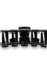 TELETIES Classic Jet Black Large Hair Clip