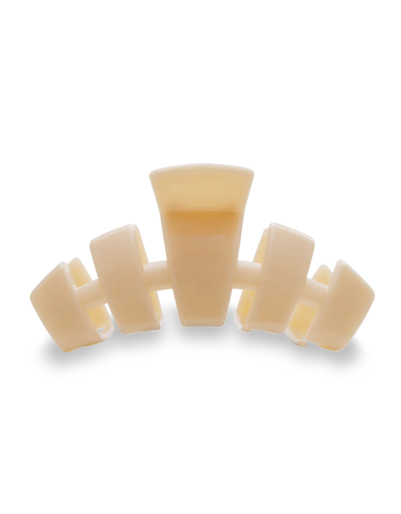 TELETIES Large Classic Claw Hair Clip in Almond Beige