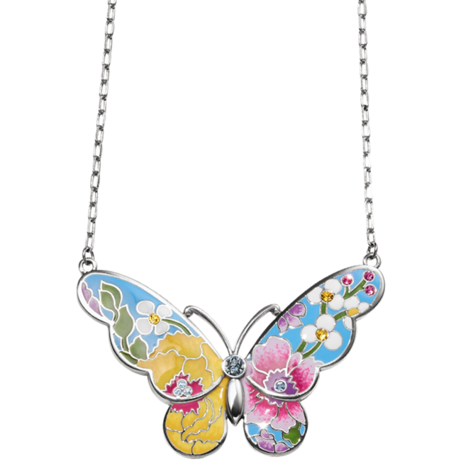 Blossom Hill Garden Butterfly Necklace