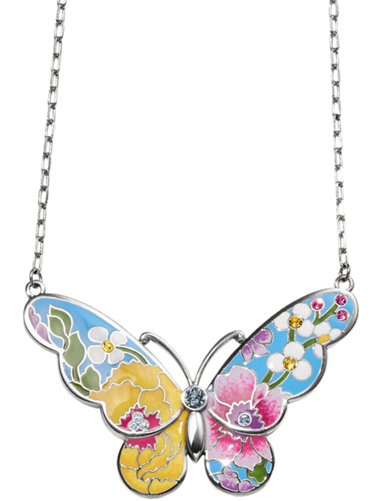 BRIGHTON Blossom Hill Garden Butterfly Necklace
