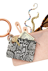 Large Silicone Pouch in Rose Gold Confetti Large Silicone Pouch in Rose Gold Confetti