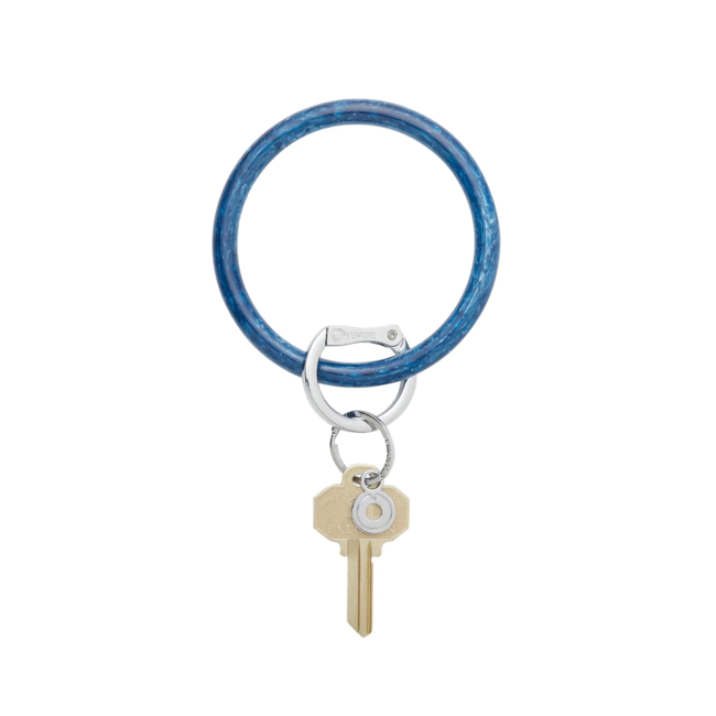 Resin Big O Key Ring in Mind Blowing Blue