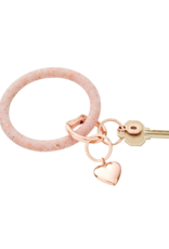 Puffy Heart Charm in Rose Gold