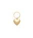Puffy Heart Charm in Gold Rush