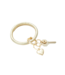 Puffy Heart Charm in Gold Rush