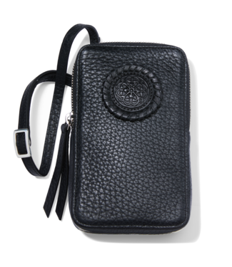 BRIGHTON Ferrara Zip Around Phone Organizer in Black