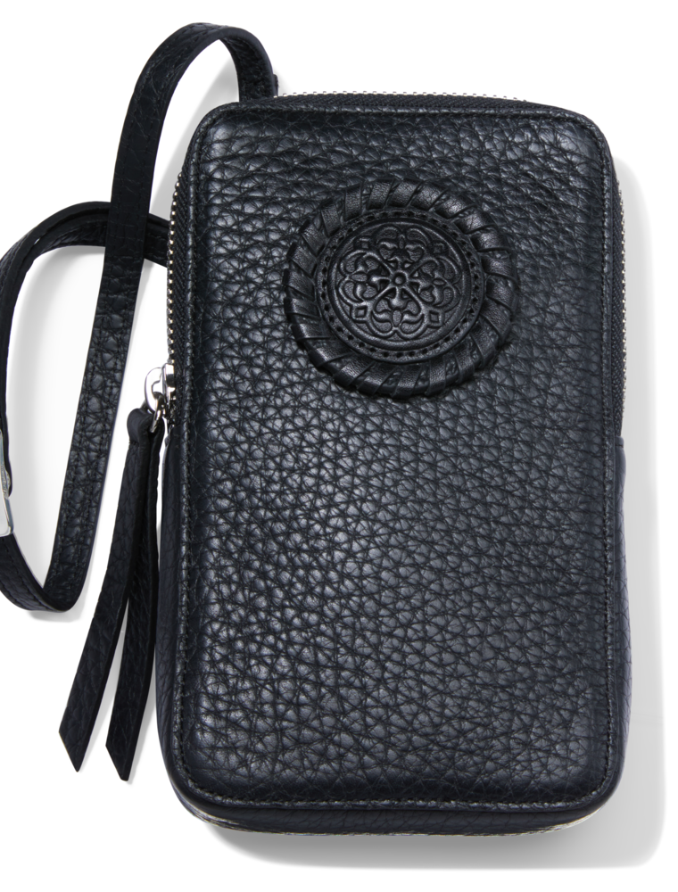 BRIGHTON Ferrara Zip Around Phone Organizer in Black
