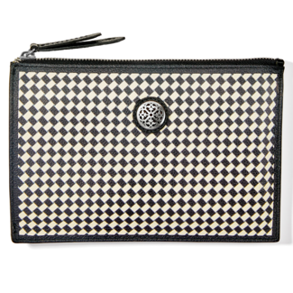 BRIGHTON Mosaic Pouch in Black & White