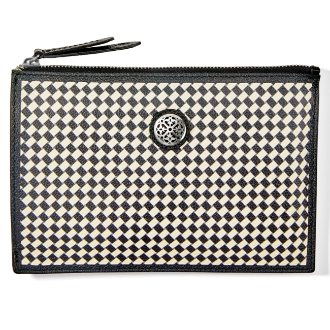 Mosaic Pouch in Black & White