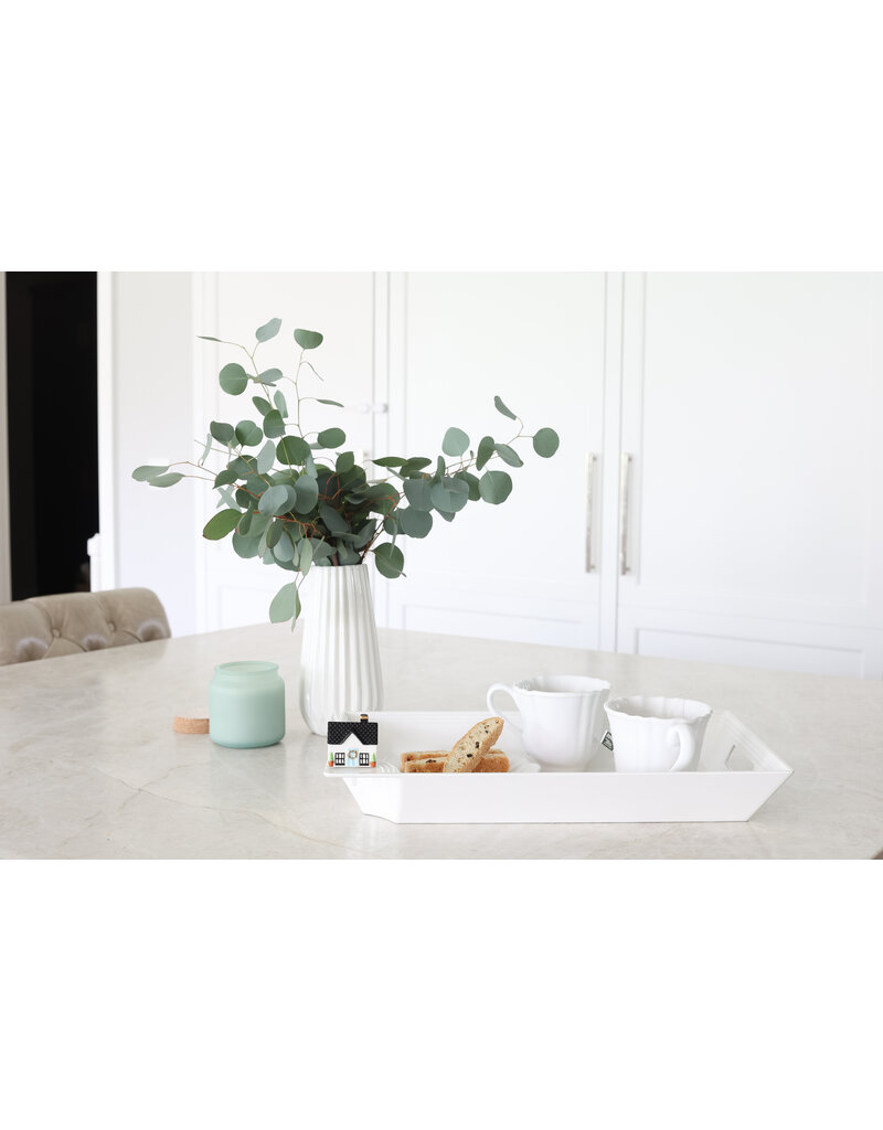 NORA FLEMING Pinstripes Melamine Rectangular Serving Tray
