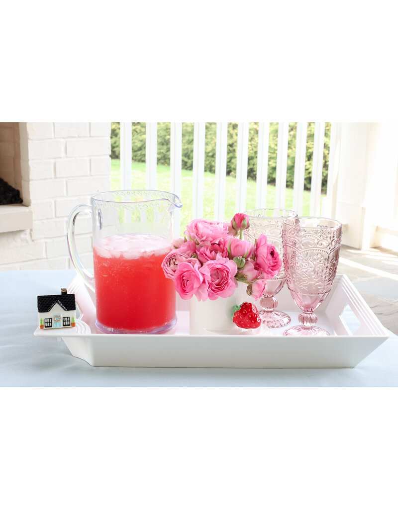 NORA FLEMING Pinstripes Melamine Rectangular Serving Tray