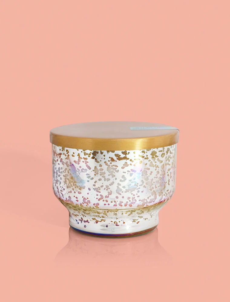 CAPRI BLUE Mercury Iridescent Inverted Jar in Volcano