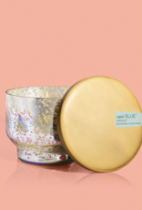 CAPRI BLUE Mercury Iridescent Inverted Jar in Volcano