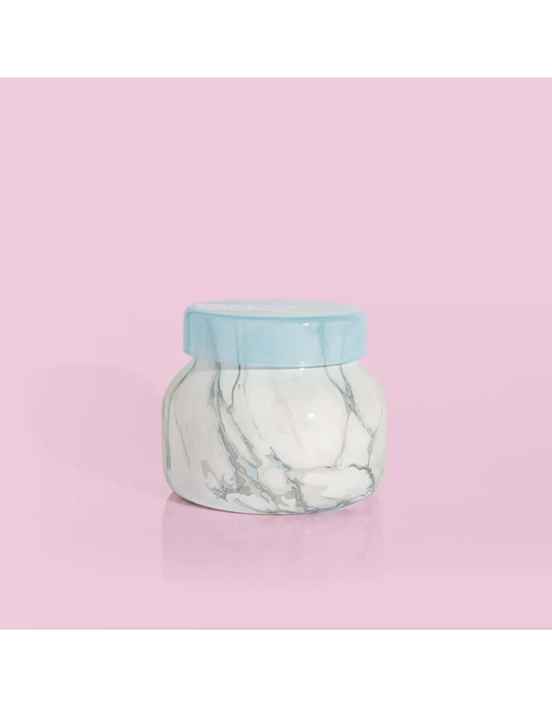 CAPRI BLUE Modern Marble Petite Jar in Blue Jean