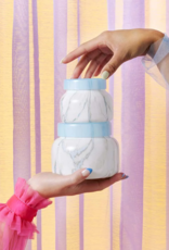 CAPRI BLUE Modern Marble Signature Jar in Blue Jean