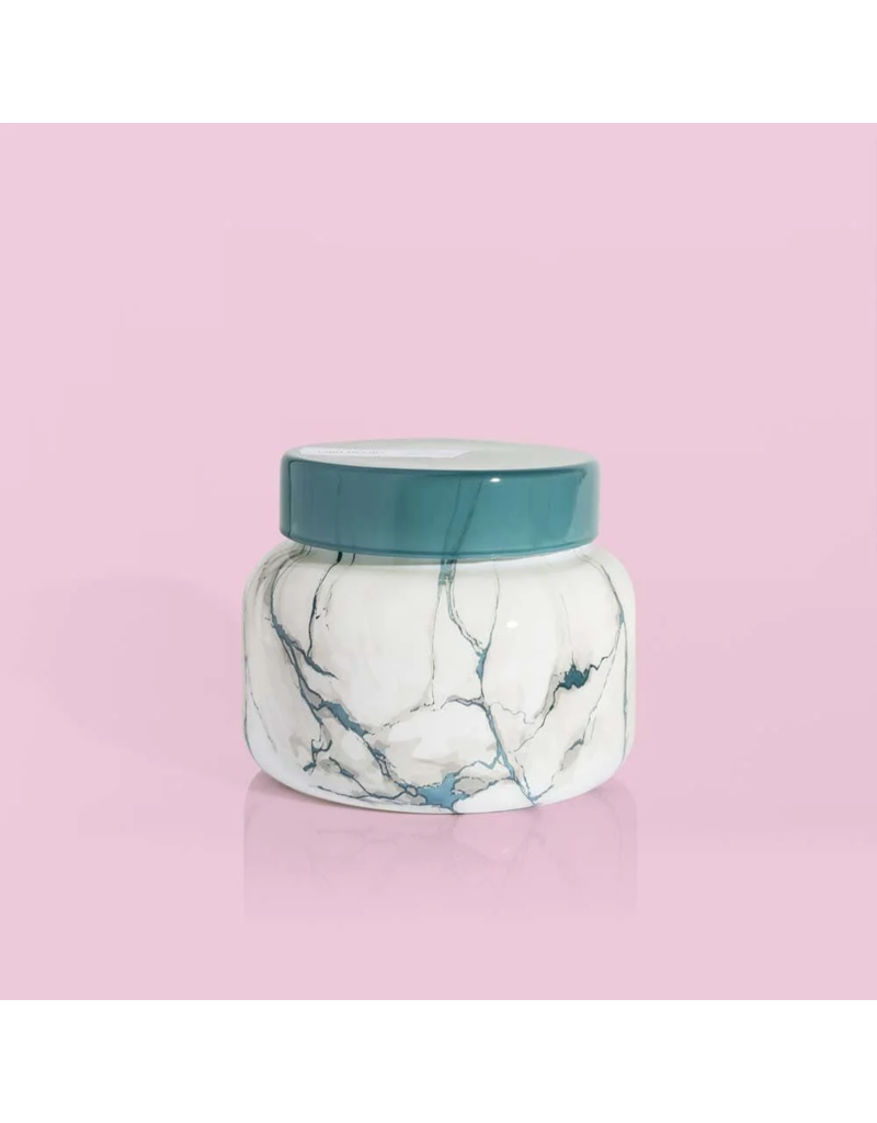 CAPRI BLUE Modern Marble Signature Jar in Volcano
