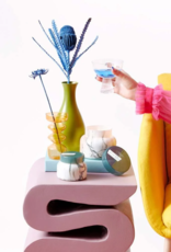 CAPRI BLUE Modern Marble Signature Jar in Volcano