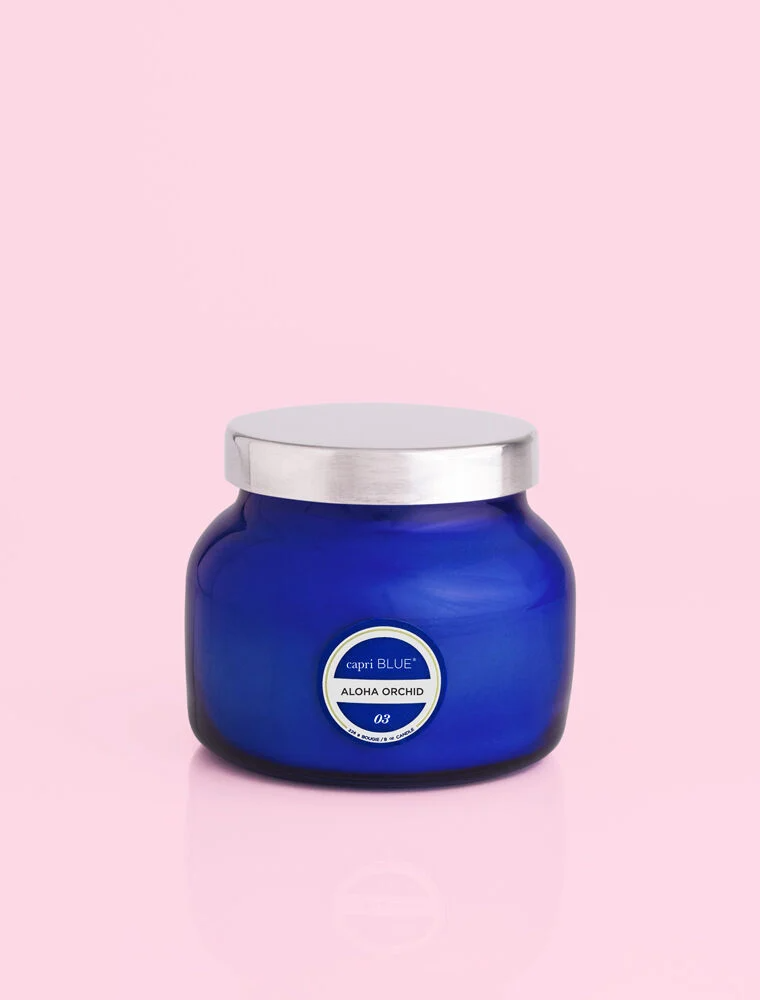 CAPRI BLUE Blue Petite Jar in Aloha Orchid