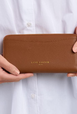 Cara Zip Around Wallet in Cognac