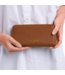 Cara Zip Around Wallet in Cognac