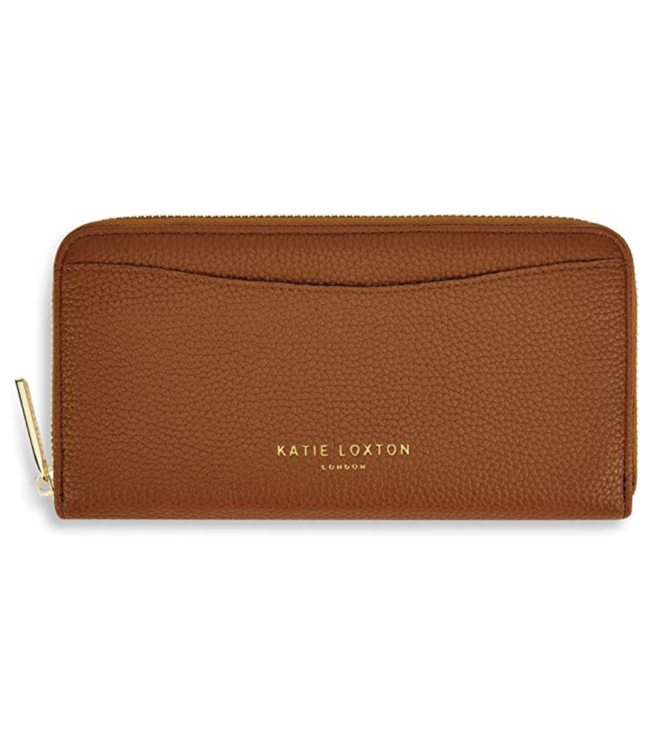 Cara Zip Around Wallet in Cognac