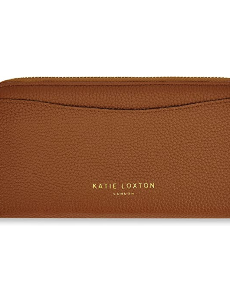Cara Zip Around Wallet in Cognac