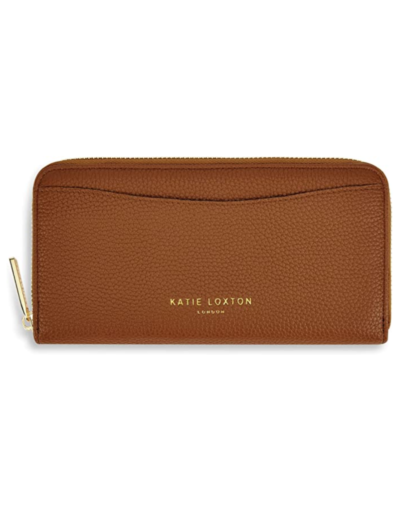Cara Zip Around Wallet in Cognac