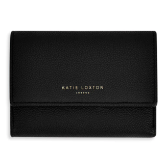 KATIE LOXTON Casey Fold Over Wallet in Black